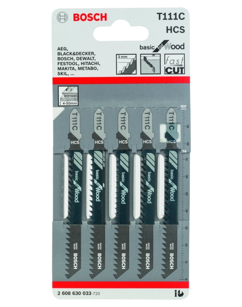 Zdjęcie: Brzeszczot T111C HCS 5 sztuk BOSCH