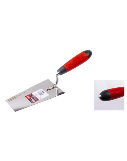 Zdjęcie: Kielenka trapezowa sztukatorska nierdzewna z nitem 2K 180 mm MODECO EXPERT