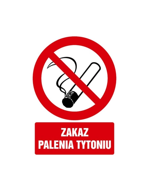Zdjęcie: Oznaczenie "Zakaz palenia tytoniu" 21x29,7 cm METRO
