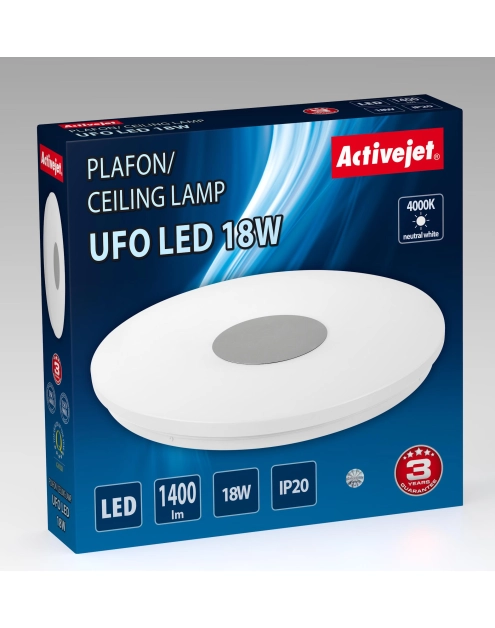 Zdjęcie: Plafon LED Aje-Ufo 18W  ACTIVEJET