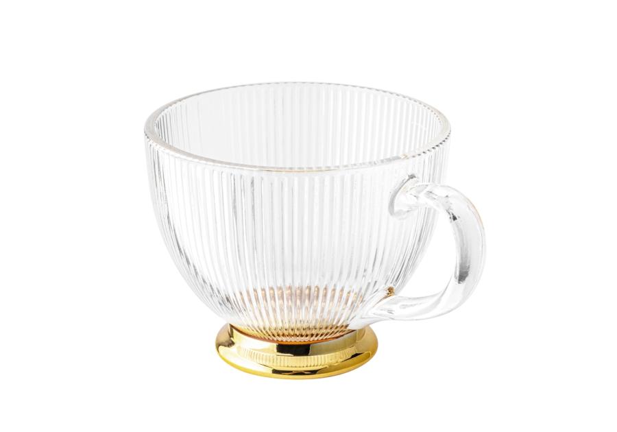 Zdjęcie: Filiżanka szklana na stopce w kolorze złota Selena 430 ml ALTOM DESIGN
