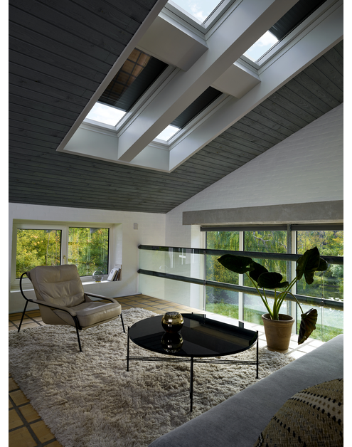 Zdjęcie: Pakiet 2 rolet zewnętrznych SML CK04 S20002 2x SML CK04 + sterownik KUX 110 VELUX