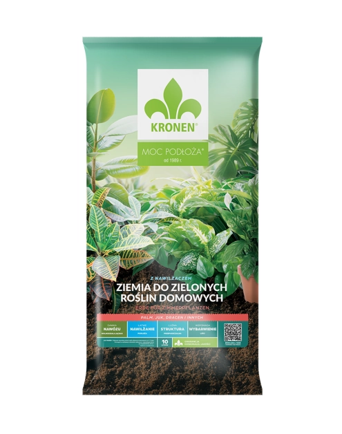 Zdjęcie: Ziemia do zielonych roślin domowych, palm, juk 20L KRONEN