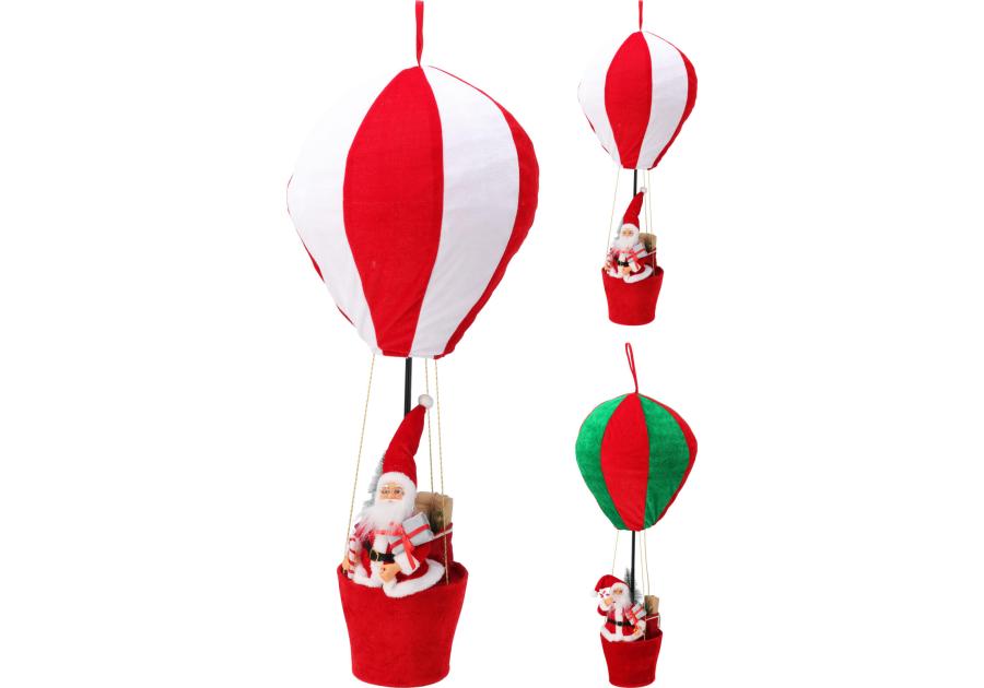 Zdjęcie: Dekoracja świąteczna balon z mikołajem 2 warianty koloru KOOPMAN