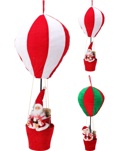 Zdjęcie: Dekoracja świąteczna balon z mikołajem 2 warianty koloru KOOPMAN