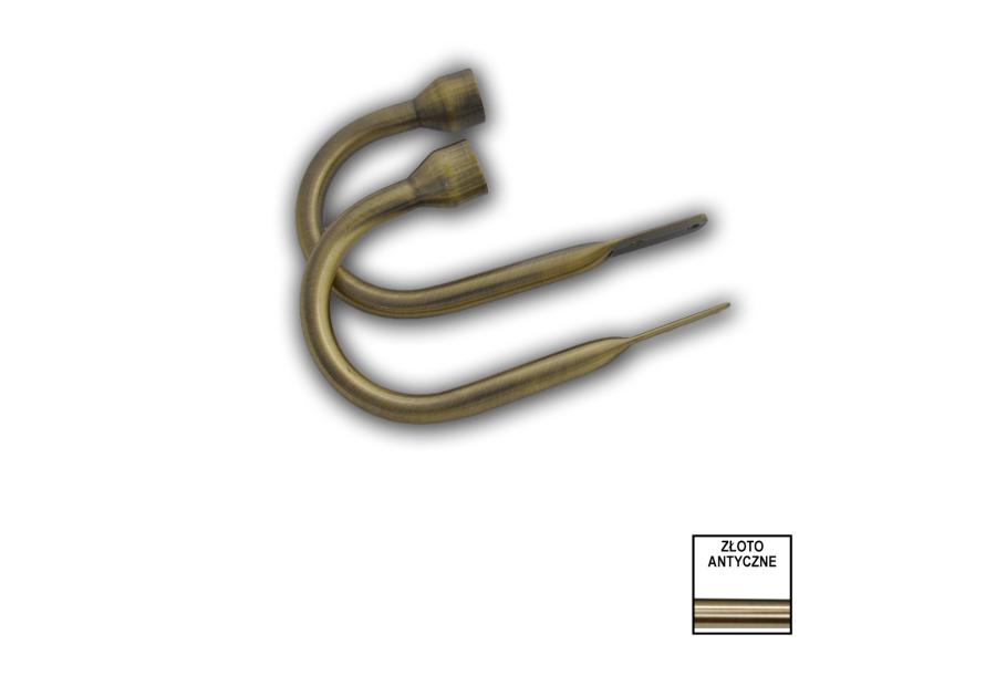 Zdjęcie: Hak do upinania fi25 mm złoto 2szt KARWEL