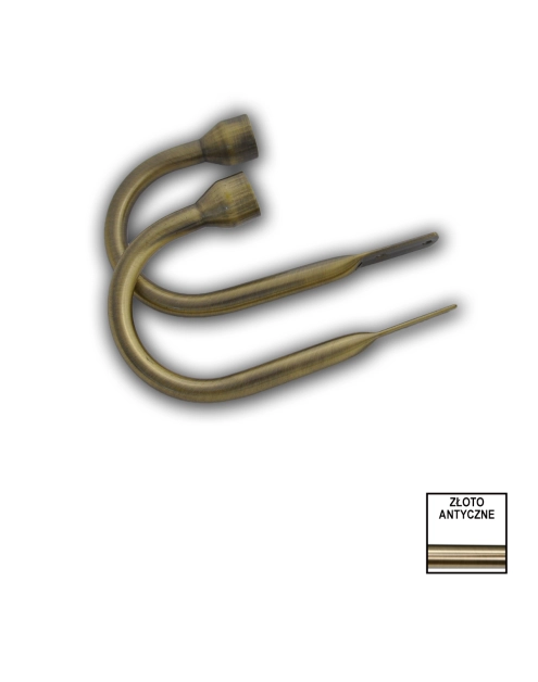 Zdjęcie: Hak do upinania fi25 mm złoto 2szt KARWEL