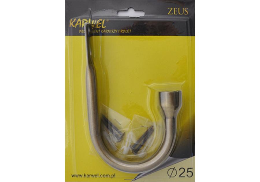 Zdjęcie: Hak do upinania fi25 mm złoto 2szt KARWEL