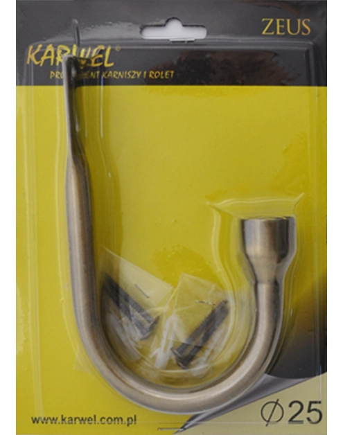 Zdjęcie: Hak do upinania fi25 mm złoto 2szt KARWEL