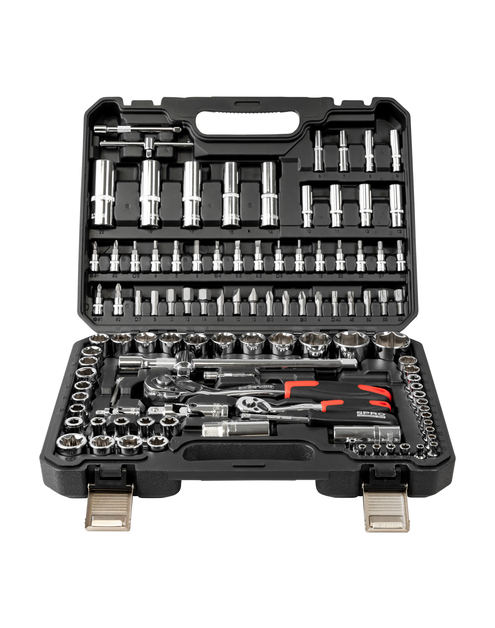 Zdjęcie: Zestaw kluczy nasadowych z grzechotkami 1/2 i 1/4 108 szt. CrV PRO FACHMAYER MAX