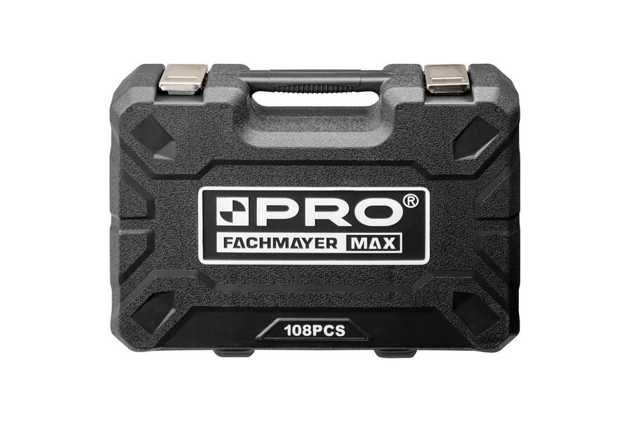 Zdjęcie: Zestaw kluczy nasadowych z grzechotkami 1/2 i 1/4 108 szt. CrV PRO FACHMAYER MAX