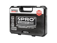 Zdjęcie: Zestaw kluczy nasadowych z grzechotkami 1/2 i 1/4 108 szt. CrV PRO FACHMAYER MAX