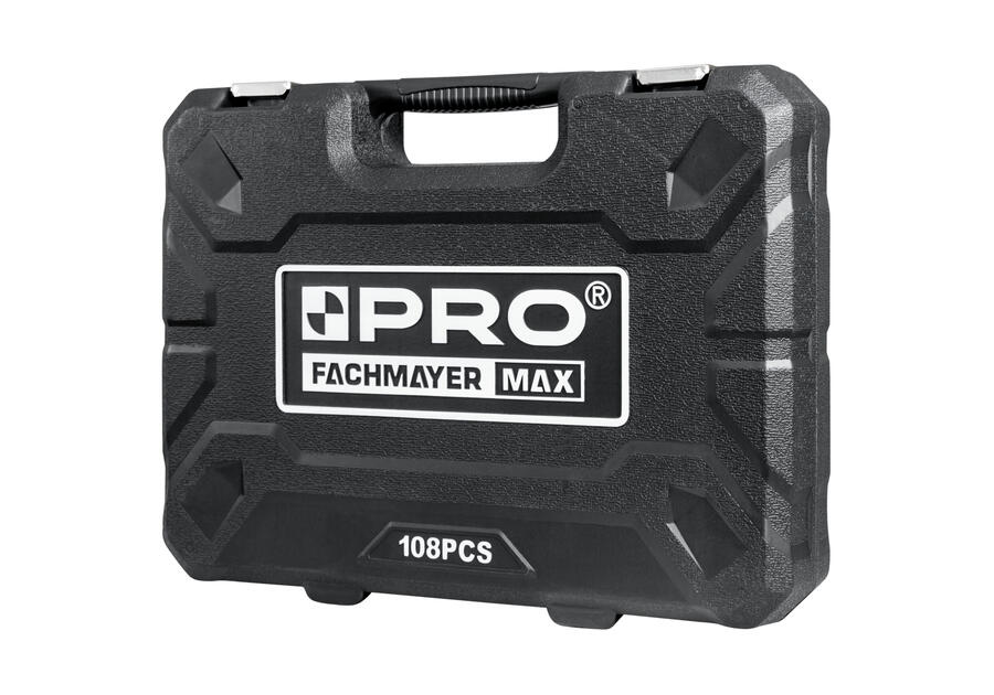 Zdjęcie: Zestaw kluczy nasadowych z grzechotkami 1/2 i 1/4 108 szt. CrV PRO FACHMAYER MAX