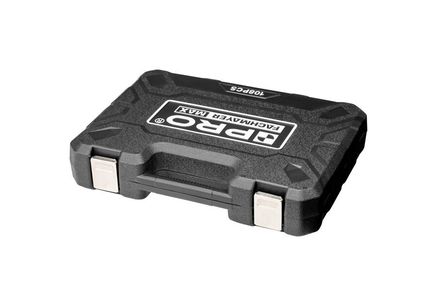 Zdjęcie: Zestaw kluczy nasadowych z grzechotkami 1/2 i 1/4 108 szt. CrV PRO FACHMAYER MAX