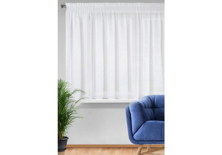 Zdjęcie: Firana gotowa Viola na taśmie 300x145 cm biały EUROFIRANY