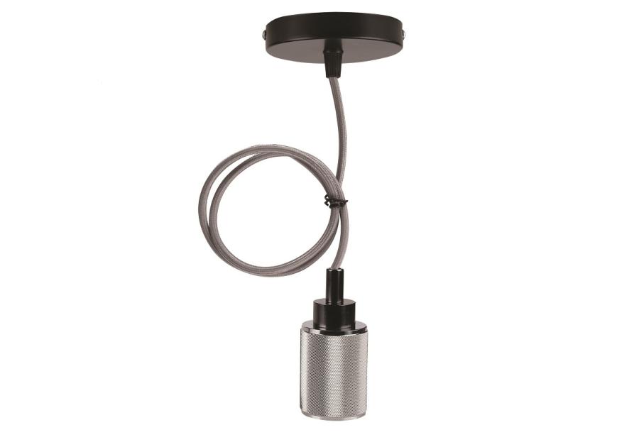 Zdjęcie: Zawiesie metalowe 1X60 W E27chrom/czarne CANDELLUX