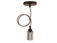 Zdjęcie: Zawiesie metalowe 1X60 W E27chrom/czarne CANDELLUX