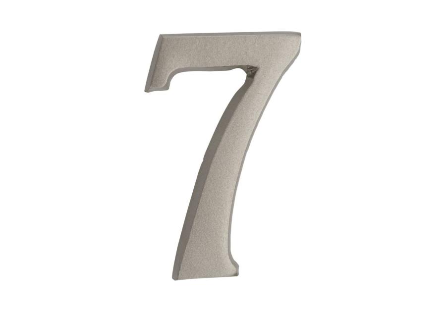 Zdjęcie: Cyfra 7 samoprzylepna nikiel satyna 50 mm METRO