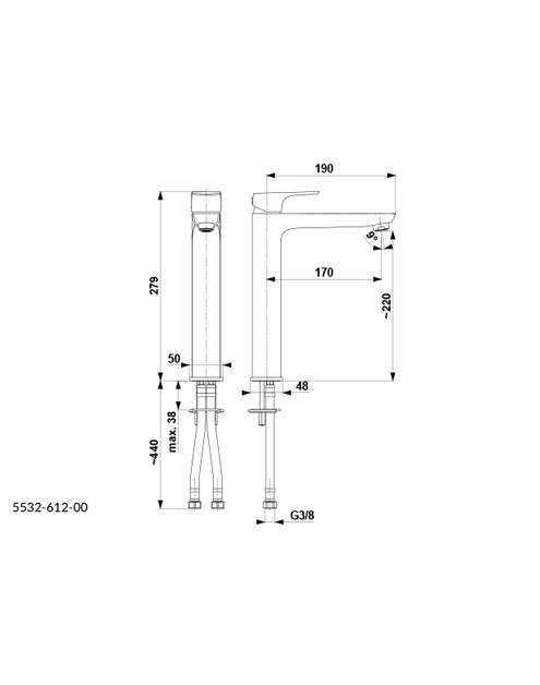 Zdjęcie: Bateria umywalkowa Mokait nablatowa KFA