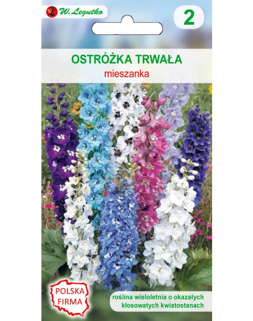 Zdjęcie: Ostróżka trwała mieszanka nasiona tradycyjne 0.5 g W. LEGUTKO