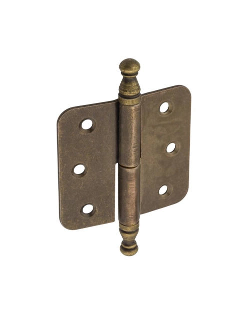 Zdjęcie: Zawias meblowy nakładany ozdobny patyna lewy METRO