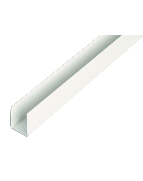 Zdjęcie: Profil U PVC biały 1000x10x10x1,0x8 mm ALBERTS