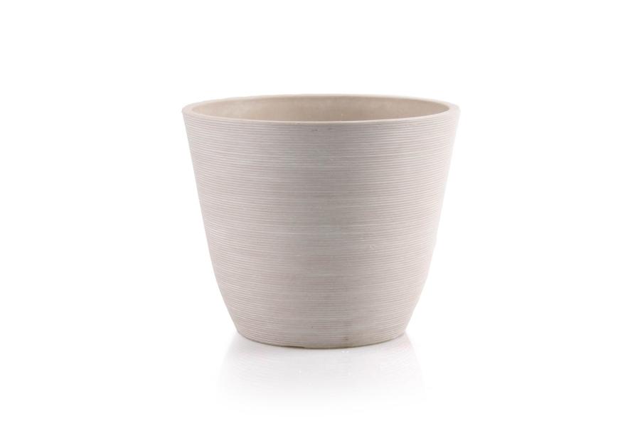 Zdjęcie: Doniczka z surowców wtórnych 20x20x16,4 cm ekologiczna biała TIN TOURS