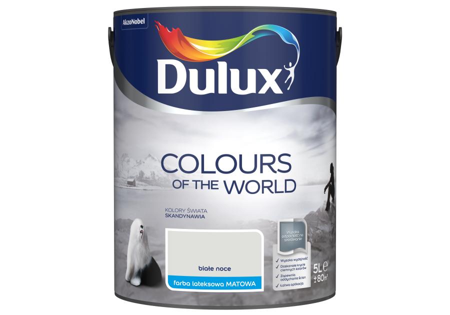 Zdjęcie: Farba do wnętrz Kolory Świata 5 L białe noce DULUX