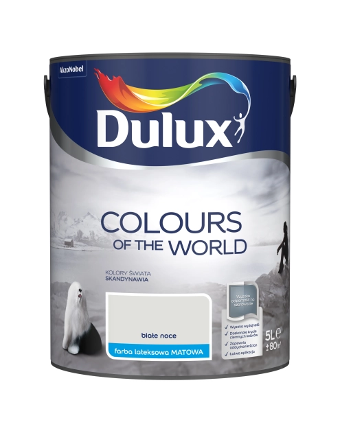 Zdjęcie: Farba do wnętrz Kolory Świata 5 L białe noce DULUX