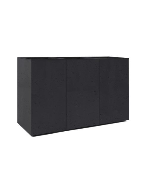 Zdjęcie: Kwietnik Karo 900x300x600 mm beton recycled, czarny LAMELA