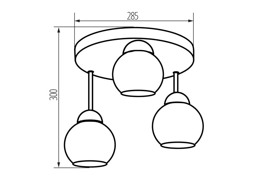 Zdjęcie: Oprawa oświetleniowa Wriggs 3xE27 KINGBERRY