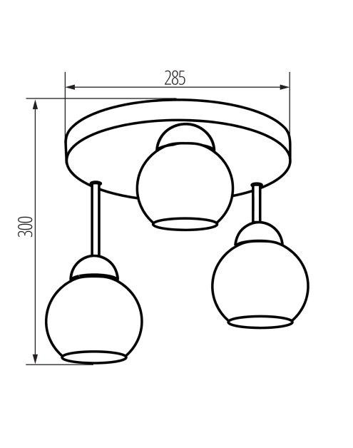 Zdjęcie: Oprawa oświetleniowa Wriggs 3xE27 KINGBERRY