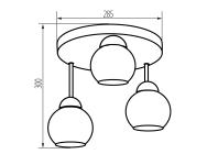 Zdjęcie: Oprawa oświetleniowa Wriggs 3xE27 KINGBERRY