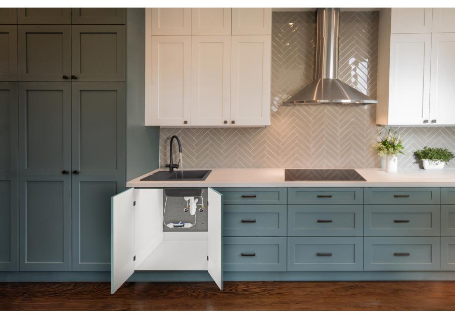 Zdjęcie: Bateria zlewozmywakowa z filtrem Glamour czarna INVENA