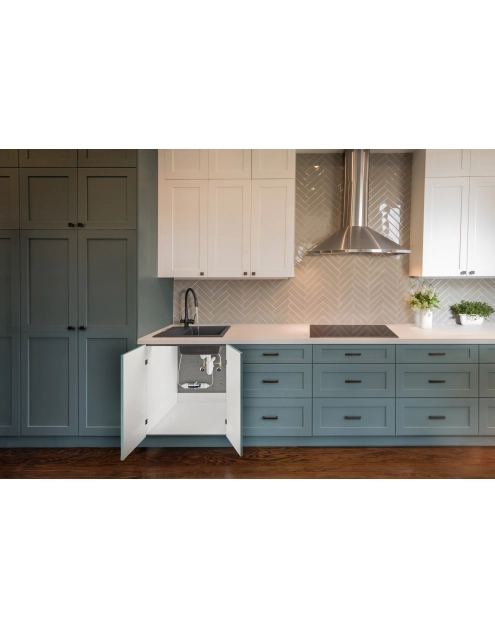 Zdjęcie: Bateria zlewozmywakowa z filtrem Glamour czarna INVENA