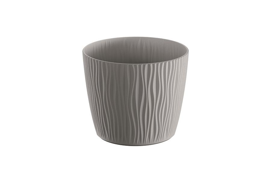 Zdjęcie: Doniczka Sandy szary kamienny 13 cm PROSPERPLAST