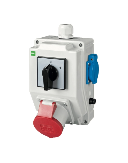 Zdjęcie: Rozdzielnica siłowa RS z wyłącznikiem 0-1, 3P+N+Z 32A, 2P+Z 230V ELEKTRO-PLAST