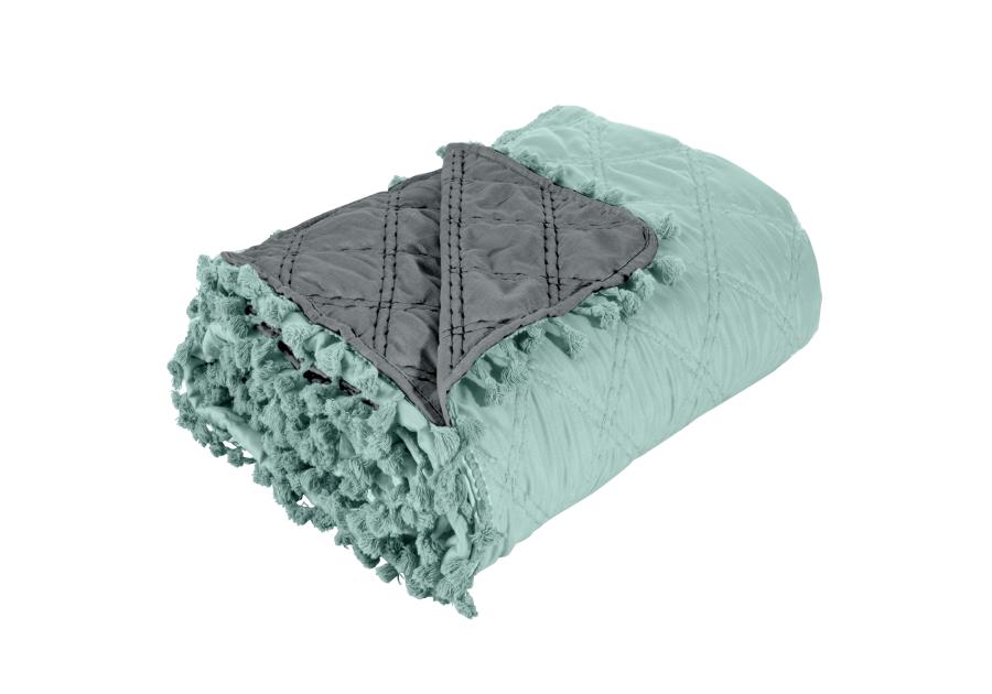 Zdjęcie: Narzuta Lelly 170x210 cm miętowo-stalowa EUROFIRANY