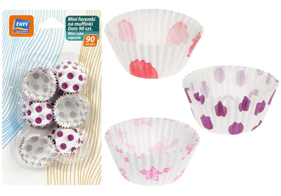 Zdjęcie: Foremki mini na muffinki Dots 90 sztuk SIMPLE SOLUTIONS