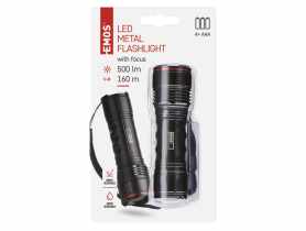 Latarka metalowa LED 500 lm 4xAAA z zoomem EMOS