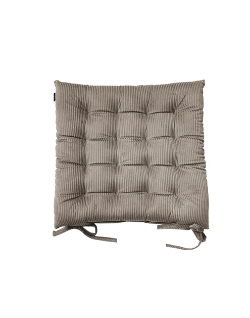 Zdjęcie: Poduszka na krzesło welwetowa sztruks casual chic beż 43x43 cm CHIC HOME