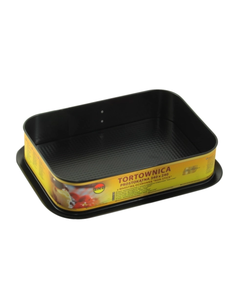 Zdjęcie: Tortownica czarna 34x24 cm prostokątna Non-Stick MONDEX