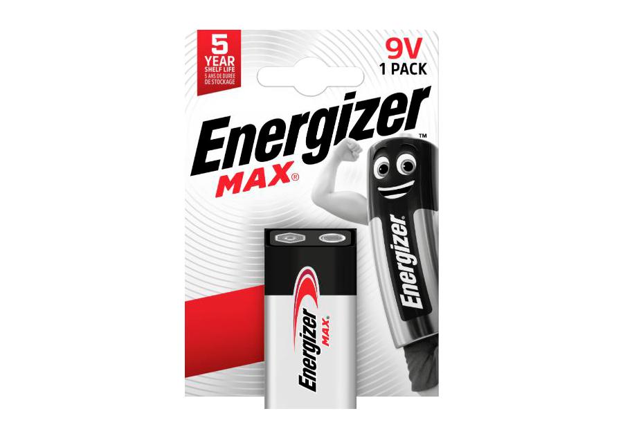 Zdjęcie: Bateria Max 9 V 6LR61 alkaliczna 1 sztuka ENERGIZER