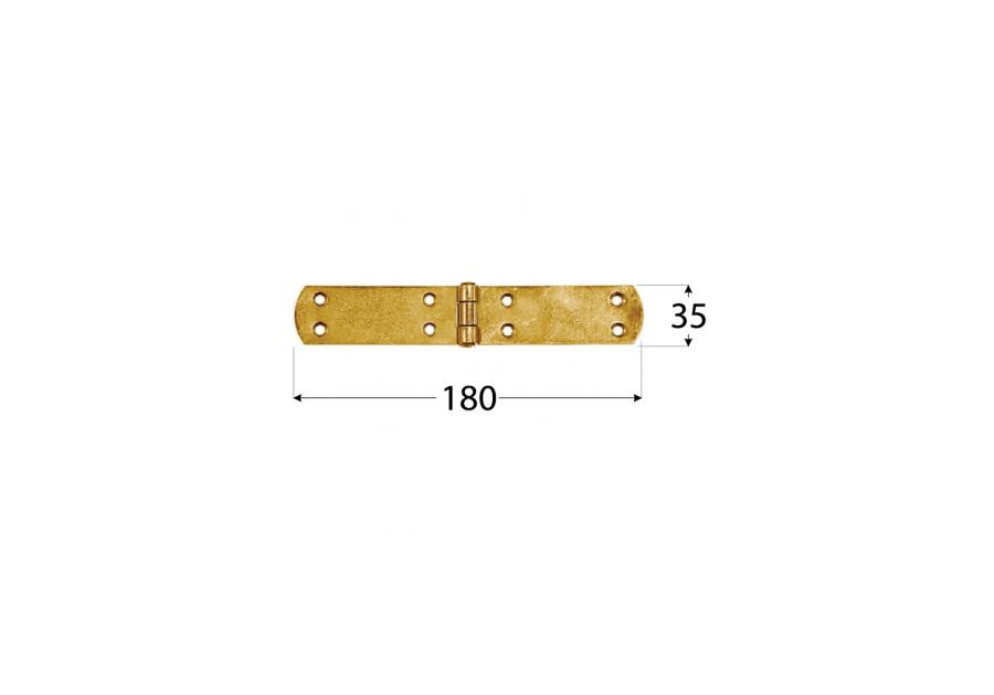 Zdjęcie: Zawias francuski 18x3,5 cm ZF180 DMX