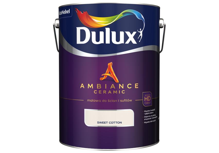 Zdjęcie: Farba ceramiczna Ambiance Sweet Cotton 5 L DULUX