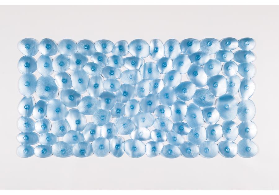 Zdjęcie: Mata do wanny Stone 71x36 cm niebieska EUROMAT