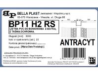 Zdjęcie: Listwa do boniowania PVC z siatką BP11 H2RS L300 antracyt BELLA PLAST