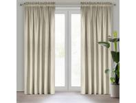 Zdjęcie: Zasłona gotowa D91 Rosa na taśmie 140 x 270 cm beżowy EUROFIRANY