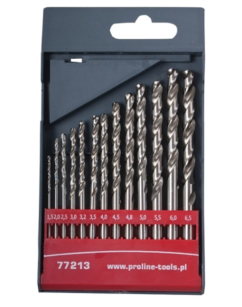 Zdjęcie: Wiertła od metalu HSS DIN338 13 szt. 2-8 mm PROLINE