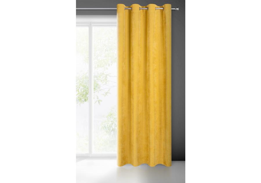 Zdjęcie: Zasłona gotowa Julie 140x250 cm musztardowy EUROFIRANY